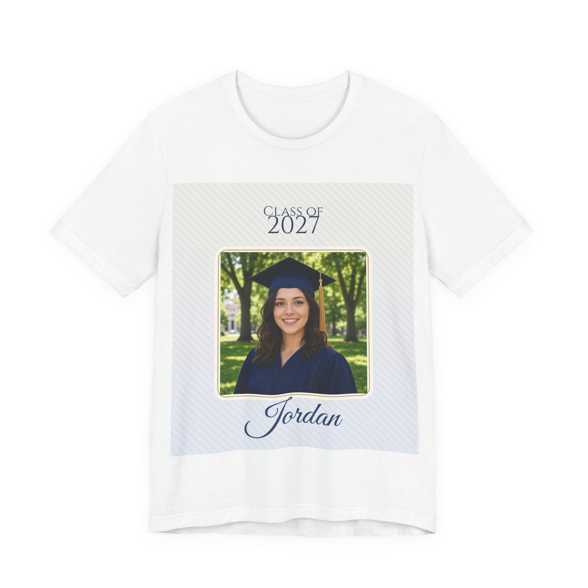 Class of 2027 Personalized Photo Tee – Custom Graduation Gift Shirt