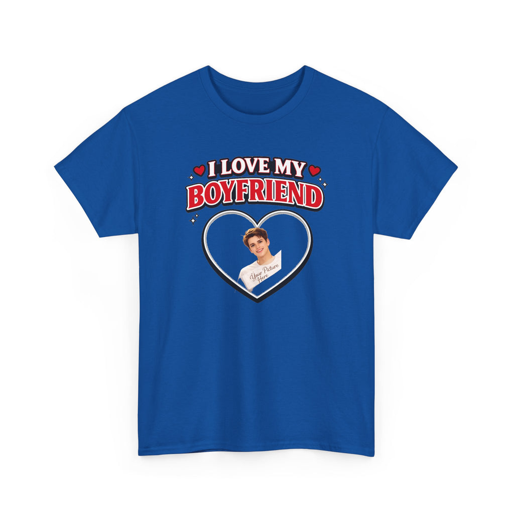 Custom Valentine Photo Tee — Personalized Couple Picture Shirt Gift
