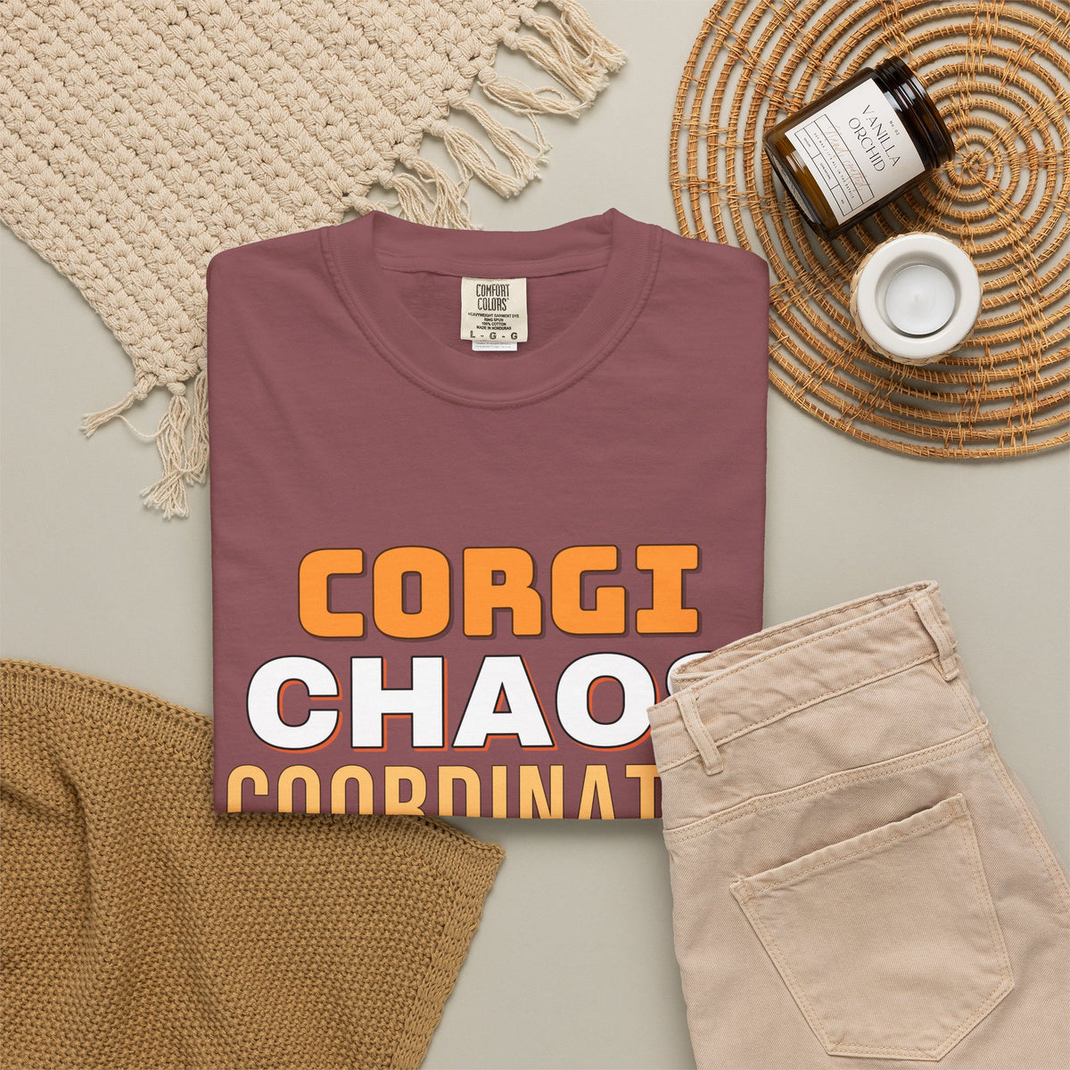 Corgi Chaos Coordinator Shirt — Funny Corgi Mom Dad Dog Tee