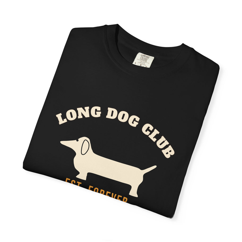 Long Dog Club Shirt — Retro Dachshund Mom & Dad Tee