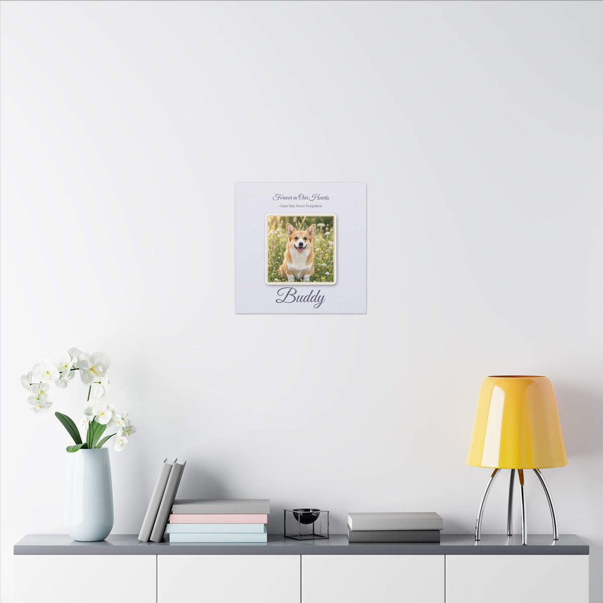 Forever in Our Hearts Pet Memorial Canvas – Custom Pet Remembrance Wall Art