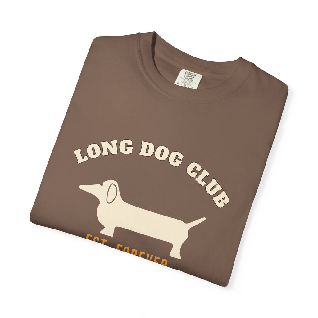 Long Dog Club Shirt — Retro Dachshund Mom & Dad Tee