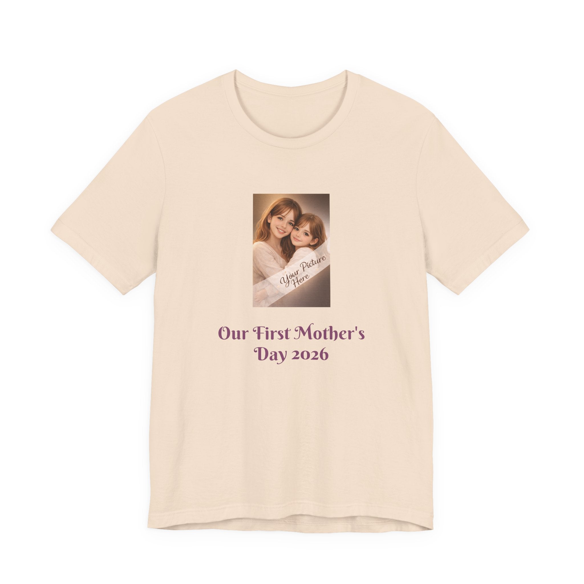 Our First Mother's Day Photo Tee — Personalized Floral Mother's Day T-Shirt