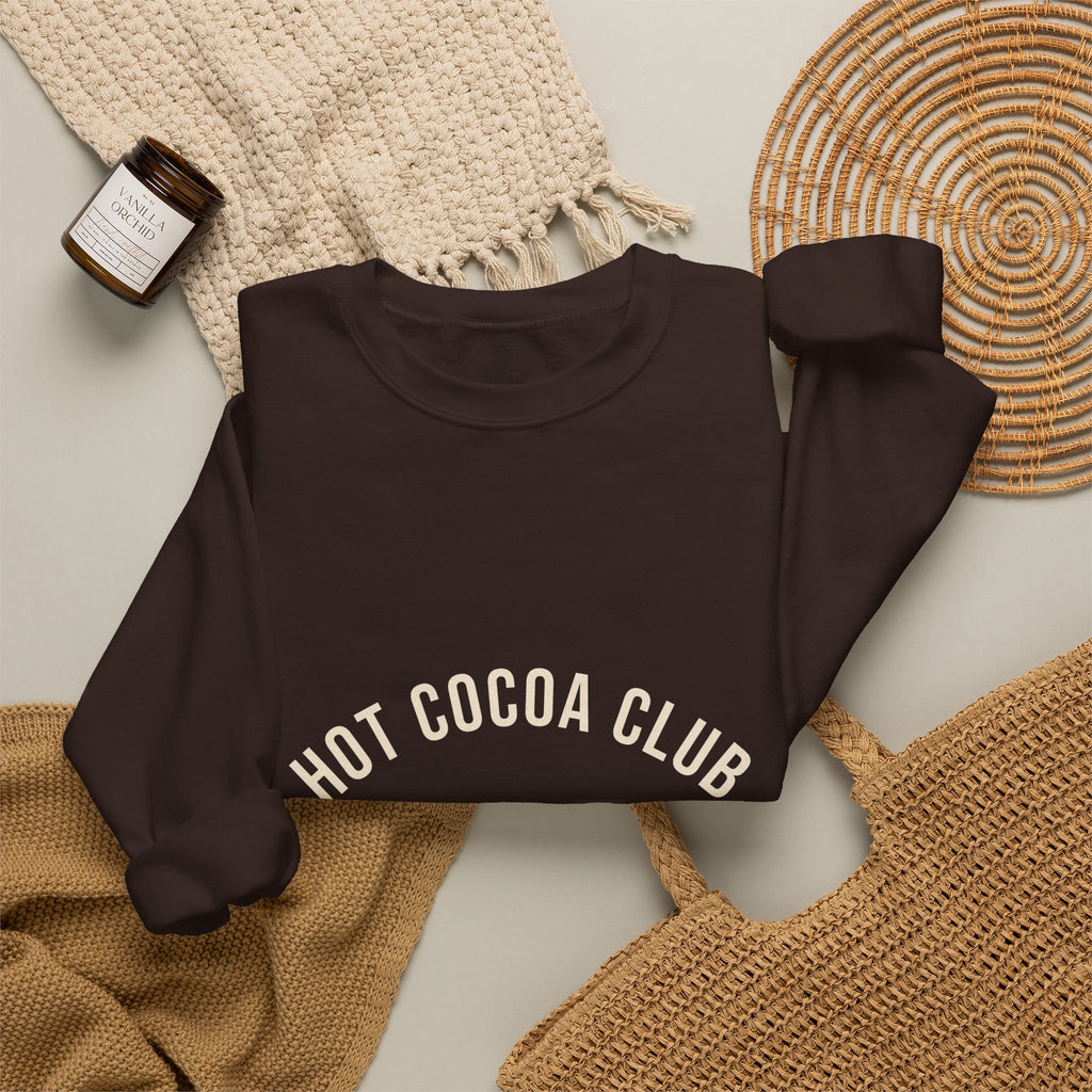Hot Cocoa Club Sweatshirt — Cozy Christmas Crewneck
