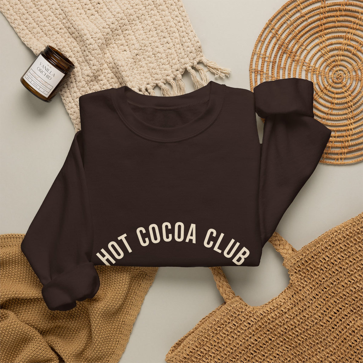 Hot Cocoa Club Sweatshirt — Cozy Christmas Crewneck