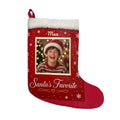Personalized Photo Christmas Stocking – Custom Pet or Family Photo & Name Stocking