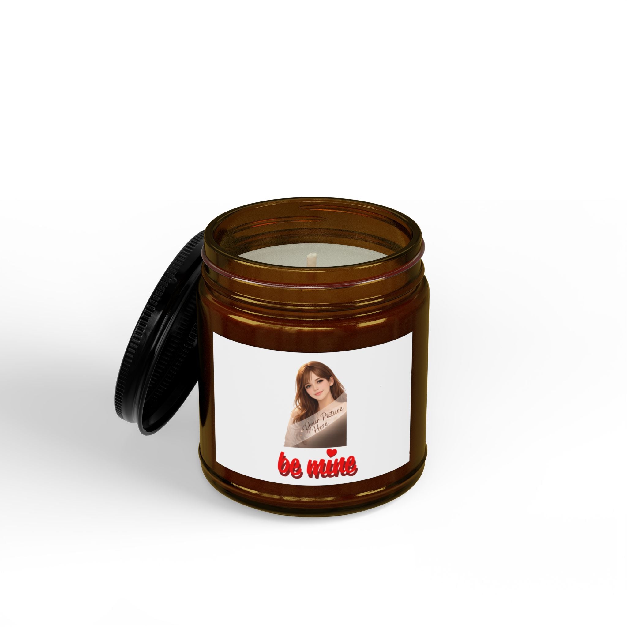 Soy Candle — 'Be Mine' Photo Scented Jar (4oz & 9oz)