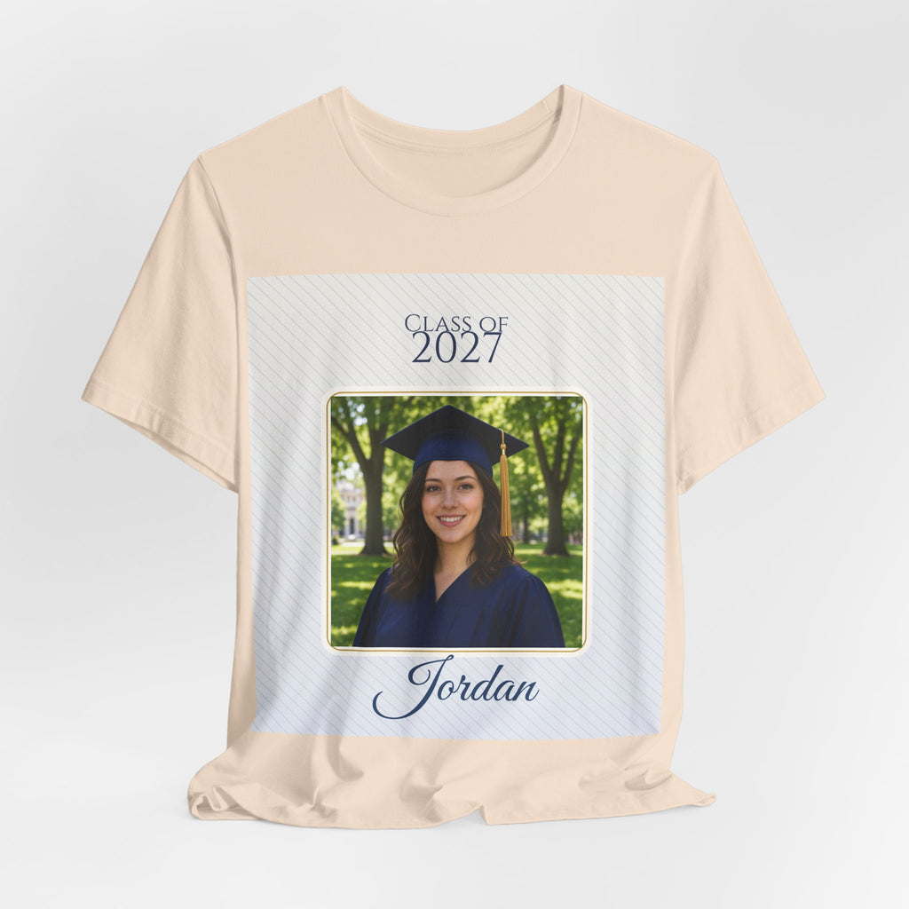 Class of 2027 Personalized Photo Tee – Custom Graduation Gift Shirt