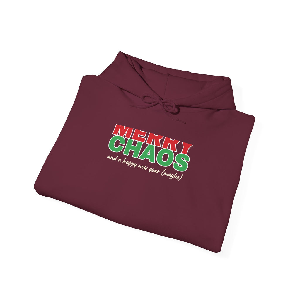 Merry Chaos Hoodie — Funny Christmas Hooded Sweatshirt