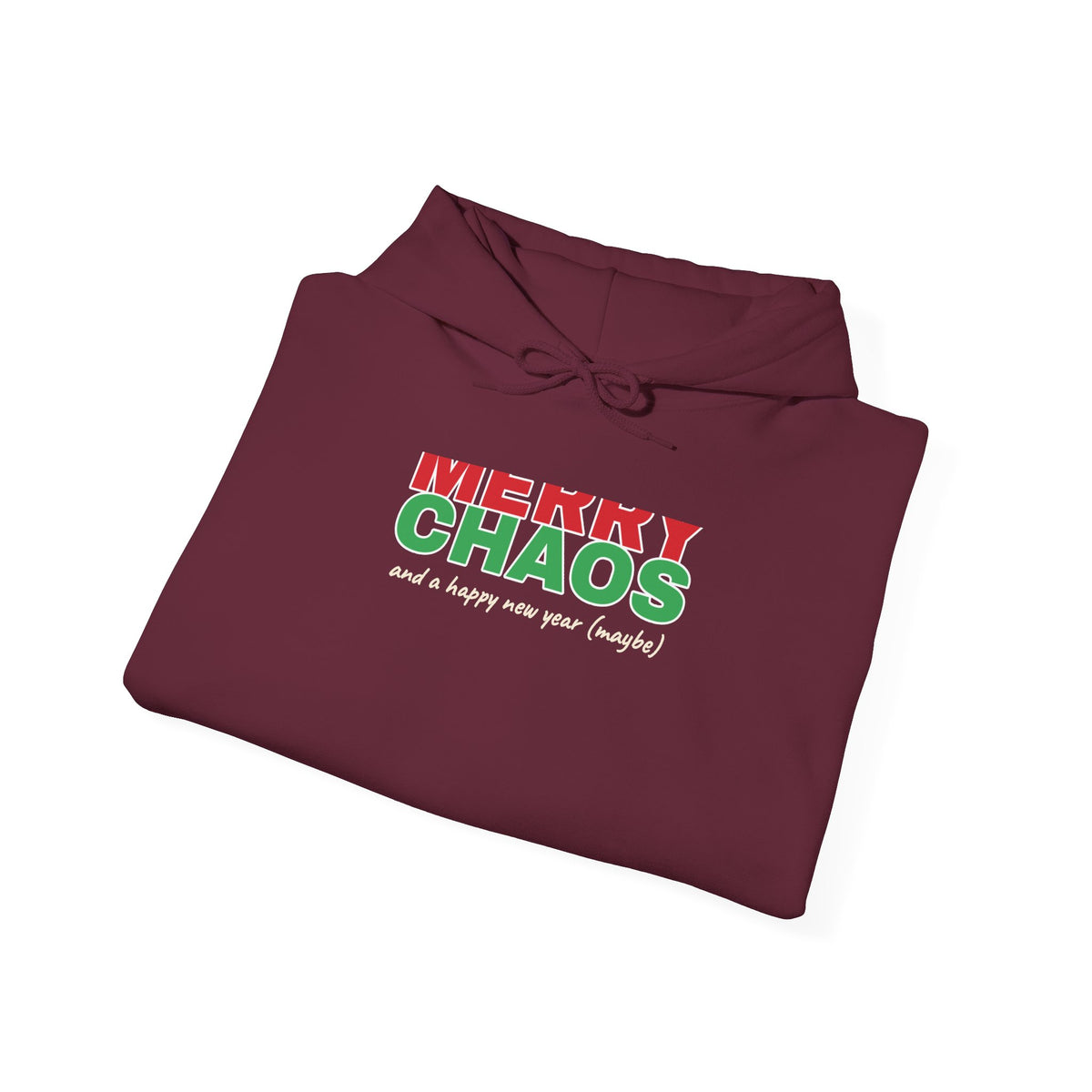 Merry Chaos Hoodie — Funny Christmas Hooded Sweatshirt