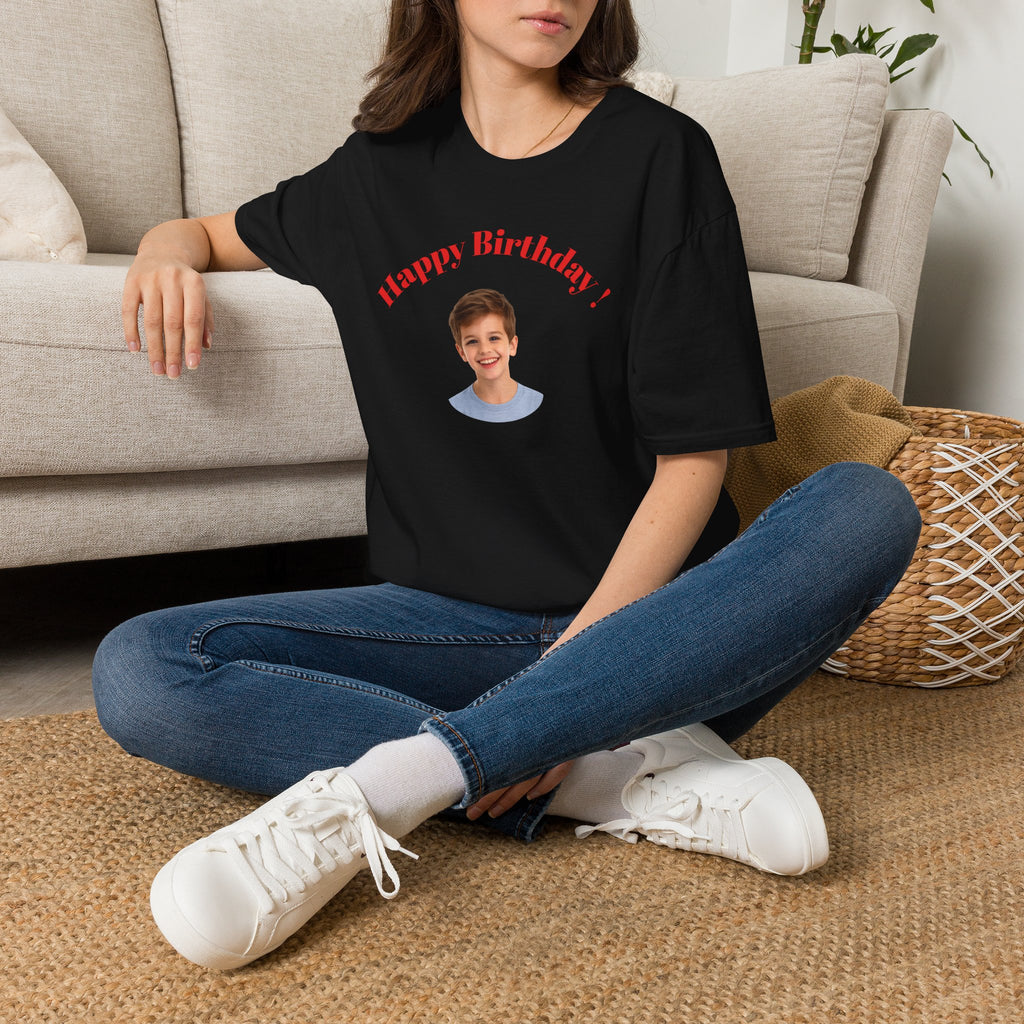 Happy Birthday Photo Tee — Personalized Birthday Shirt for Kids