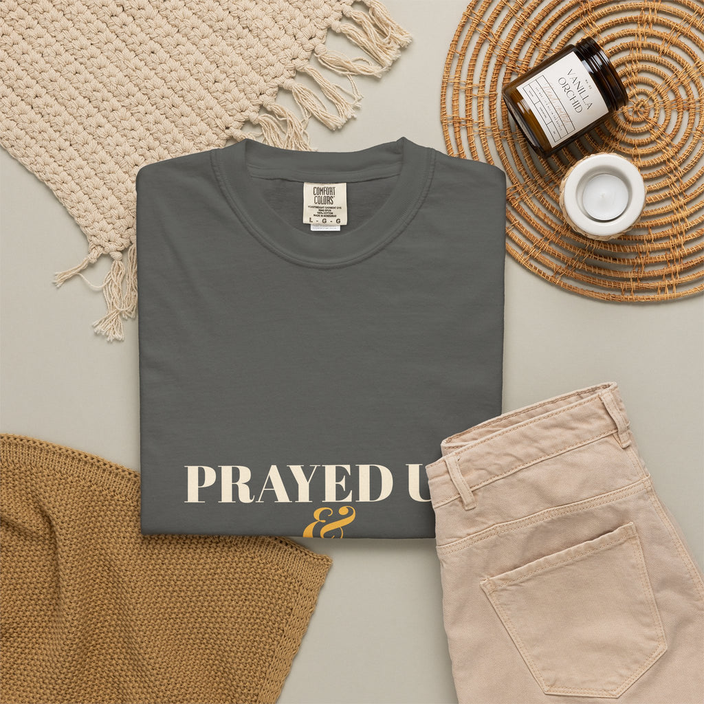 Prayed Up & Caffeinated Shirt — Funny Christian Coffee Tee