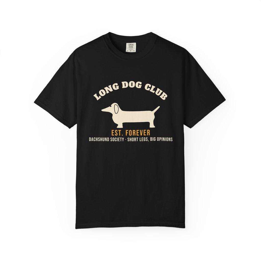 Long Dog Club Shirt — Retro Dachshund Mom & Dad Tee