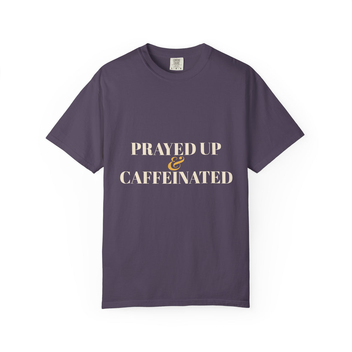 Prayed Up & Caffeinated Shirt — Funny Christian Coffee Tee