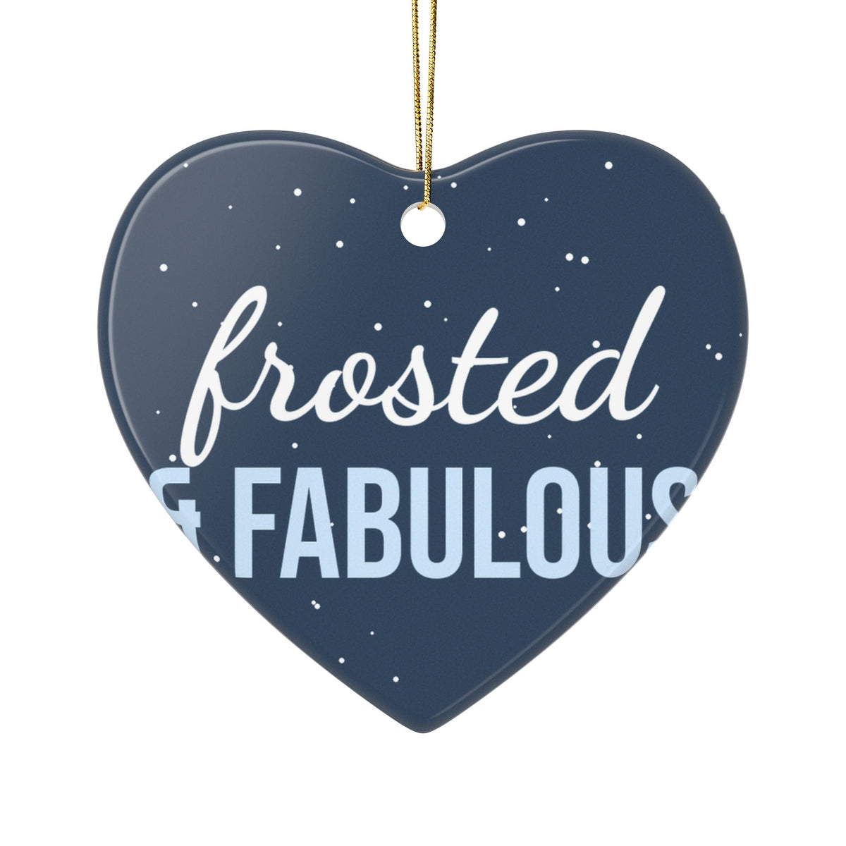 Frosted & Fabulous Ornament — Funny Christmas Tree Decoration