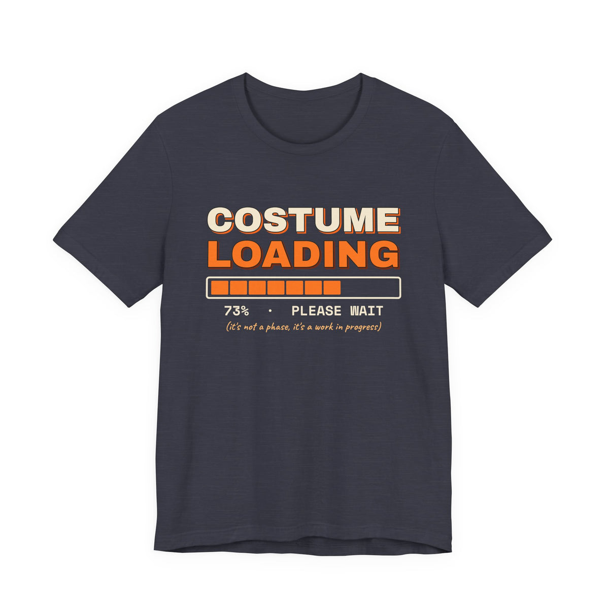 Costume Loading Please Wait Shirt — Funny Last-Minute Halloween Costume Tee