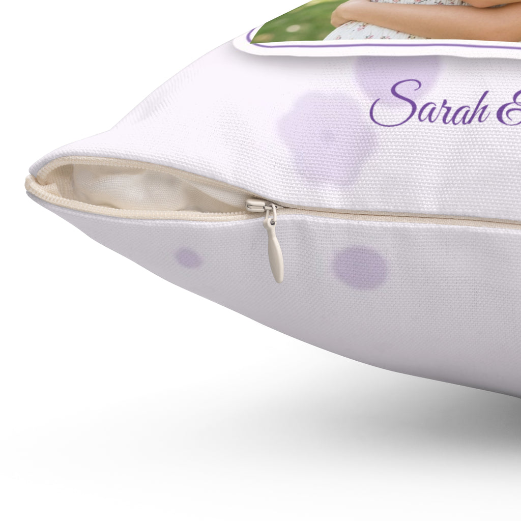 Sisters by Heart Personalized Photo Pillow – Custom Best Friend Gift
