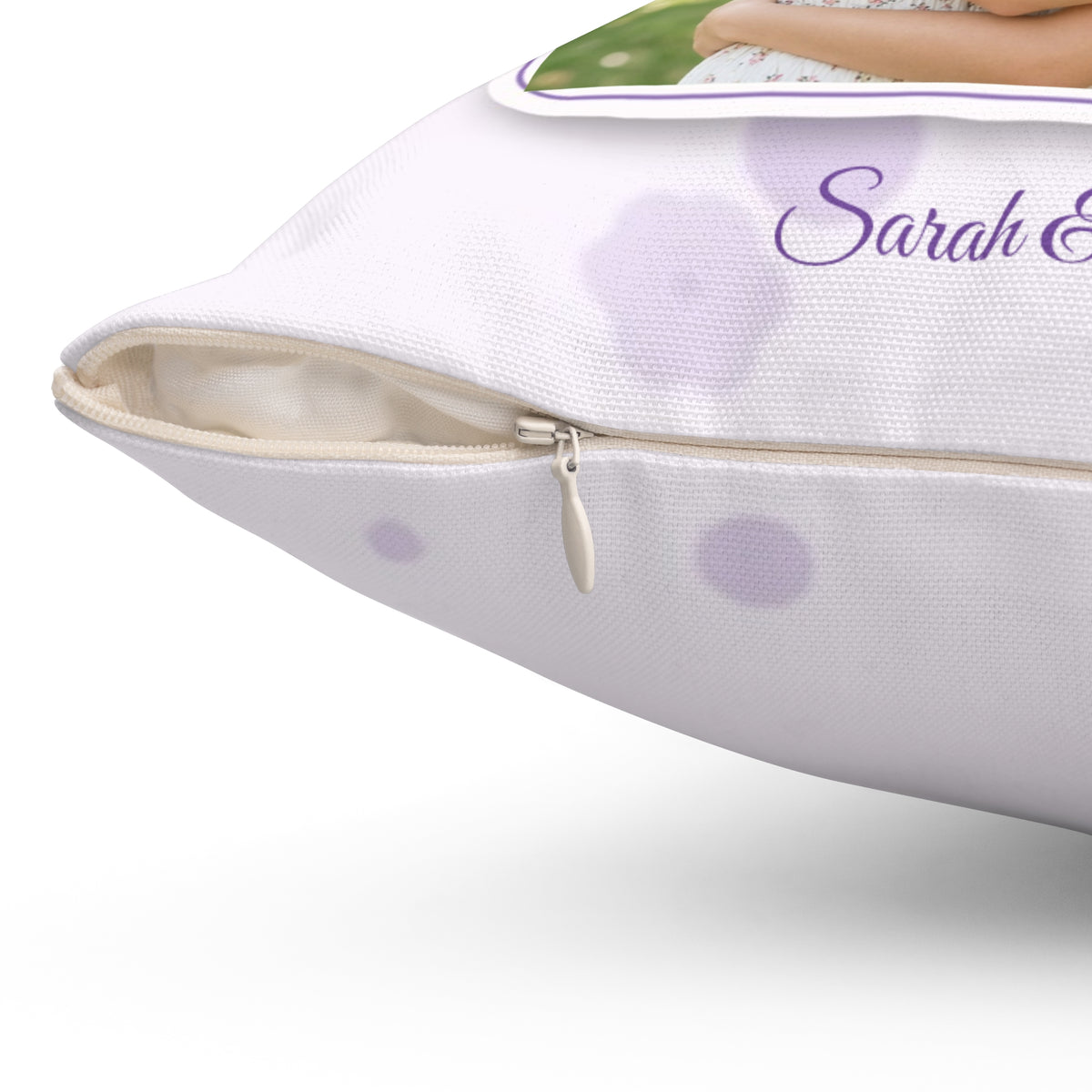Sisters by Heart Personalized Photo Pillow – Custom Best Friend Gift