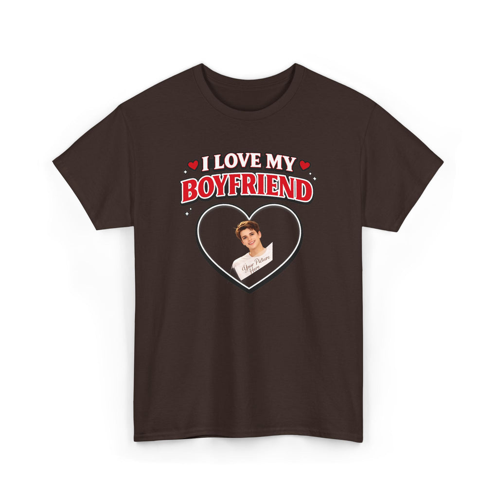 Valentine Day Gift - Unisex Heavy Cotton Tee - Add your own picture.