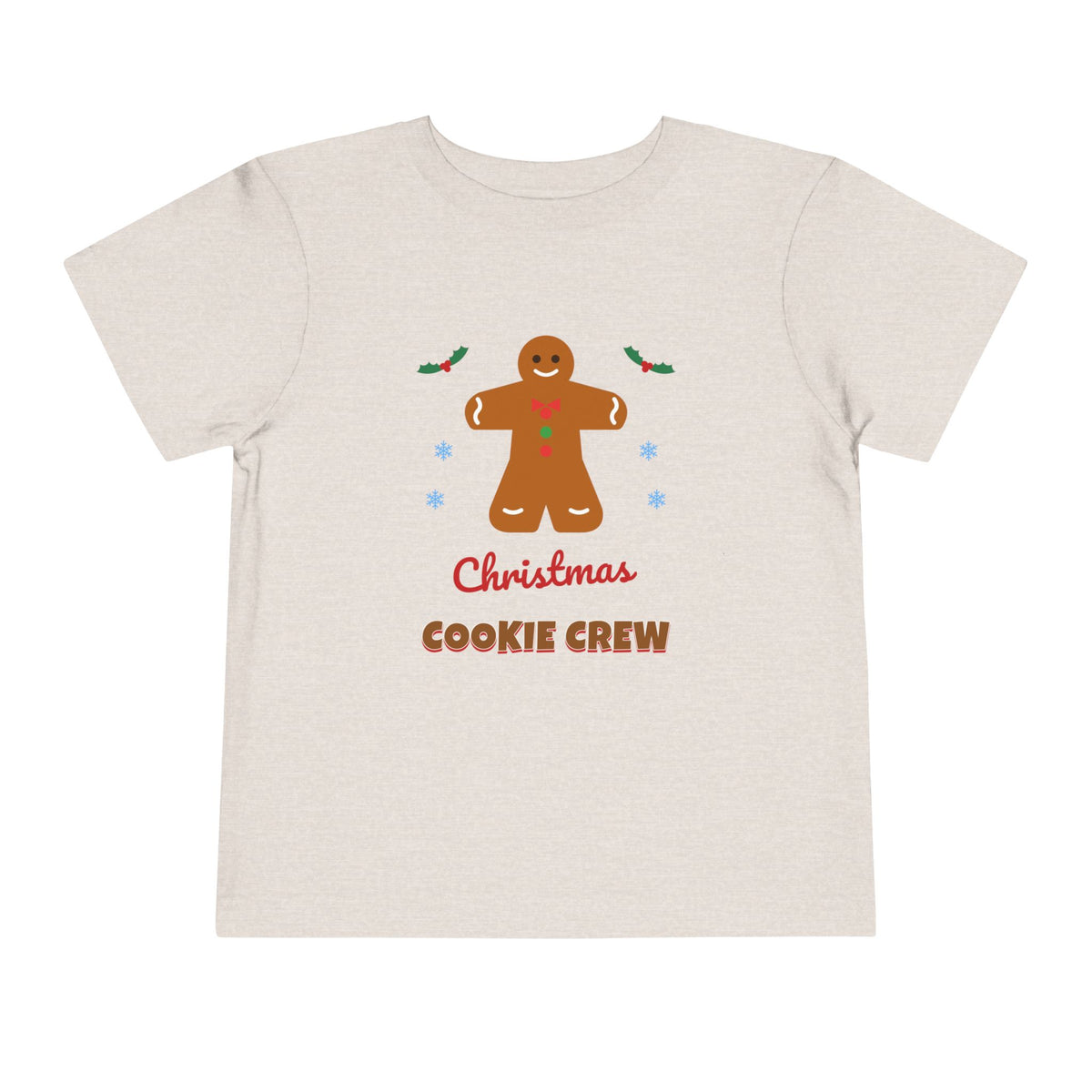Christmas Cookie Crew Toddler Tee — Gingerbread Holiday Kids T-Shirt