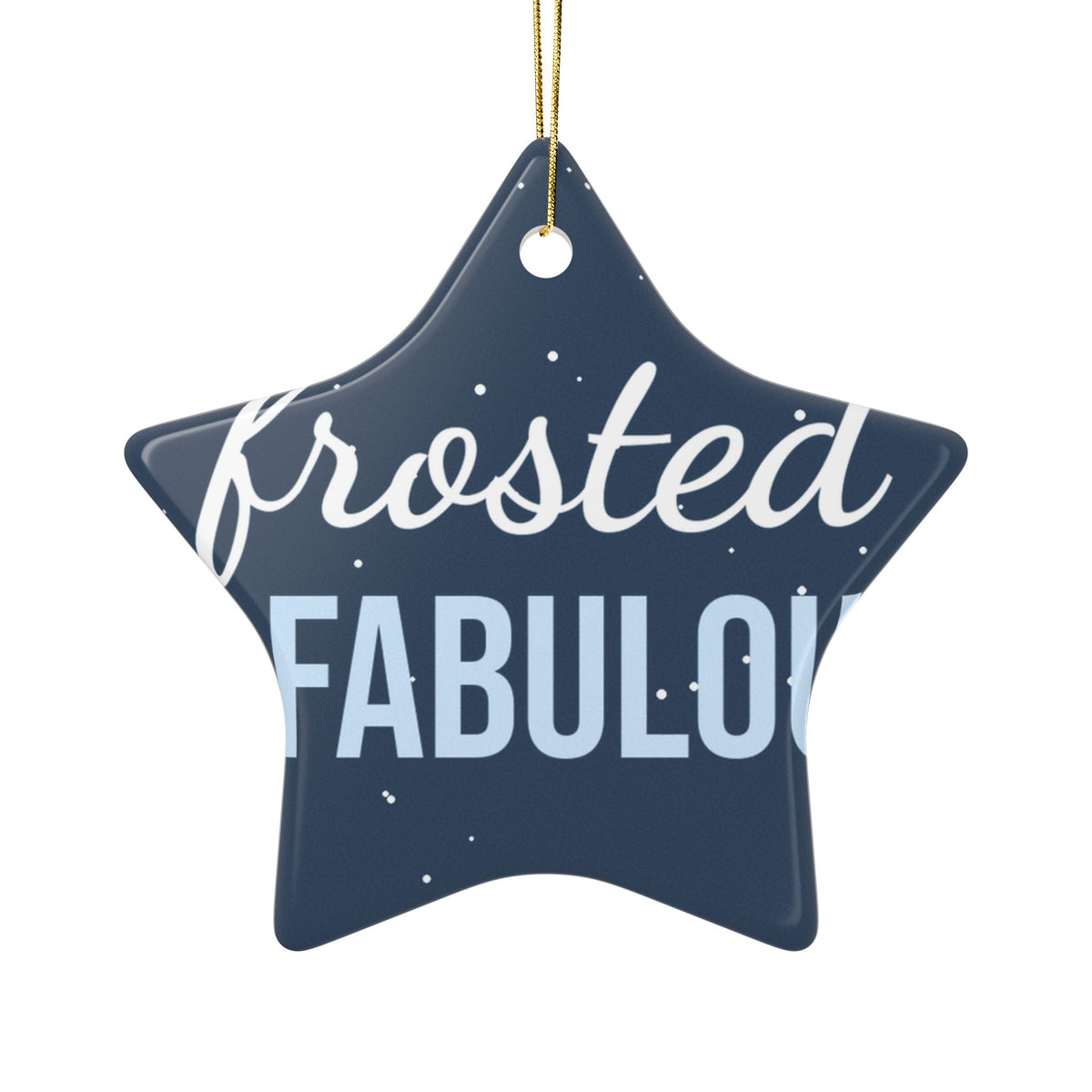 Frosted & Fabulous Ornament — Funny Christmas Tree Decoration
