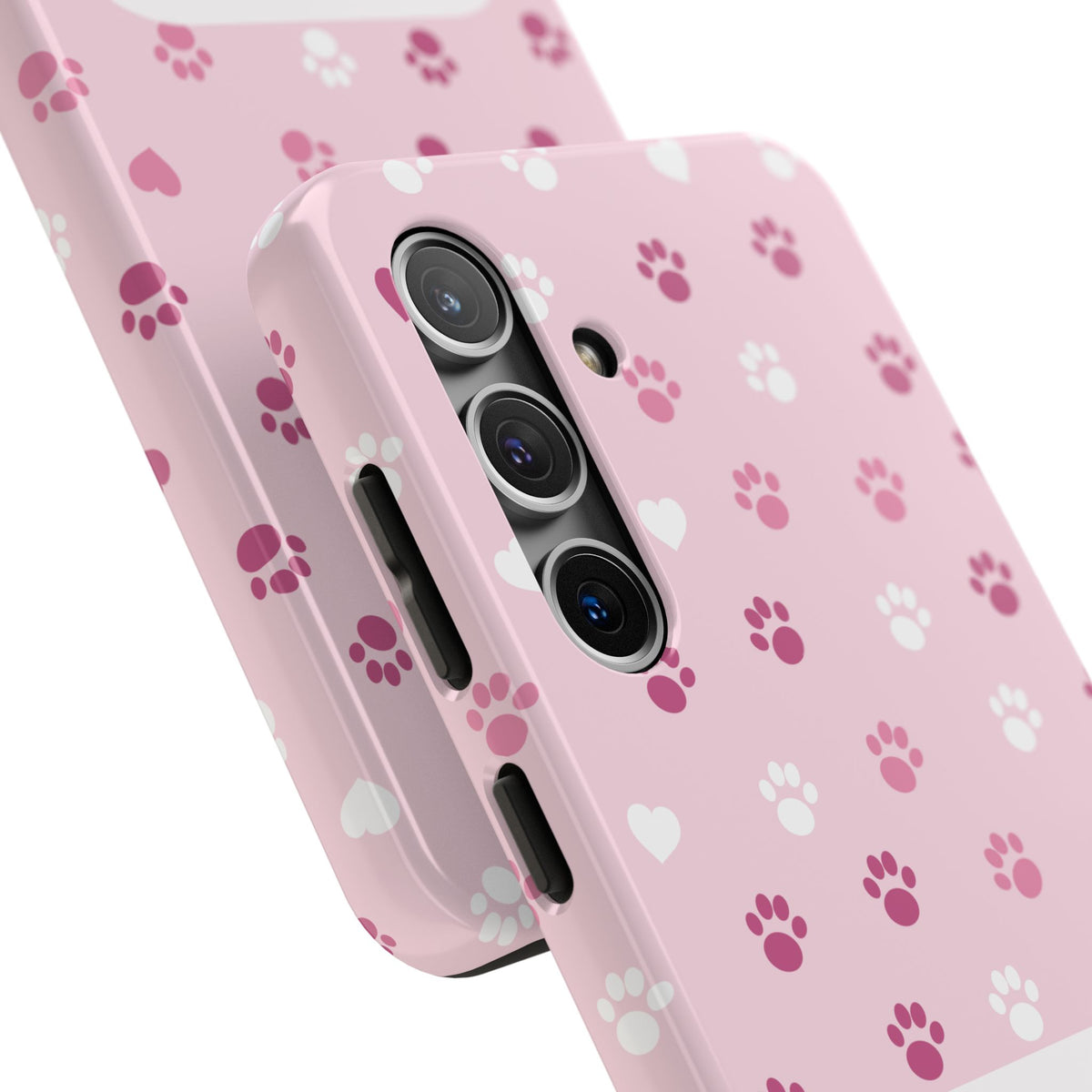 Paw Print Phone Case — Love You Fur-Ever Pink Tough Case for iPhone & Samsung
