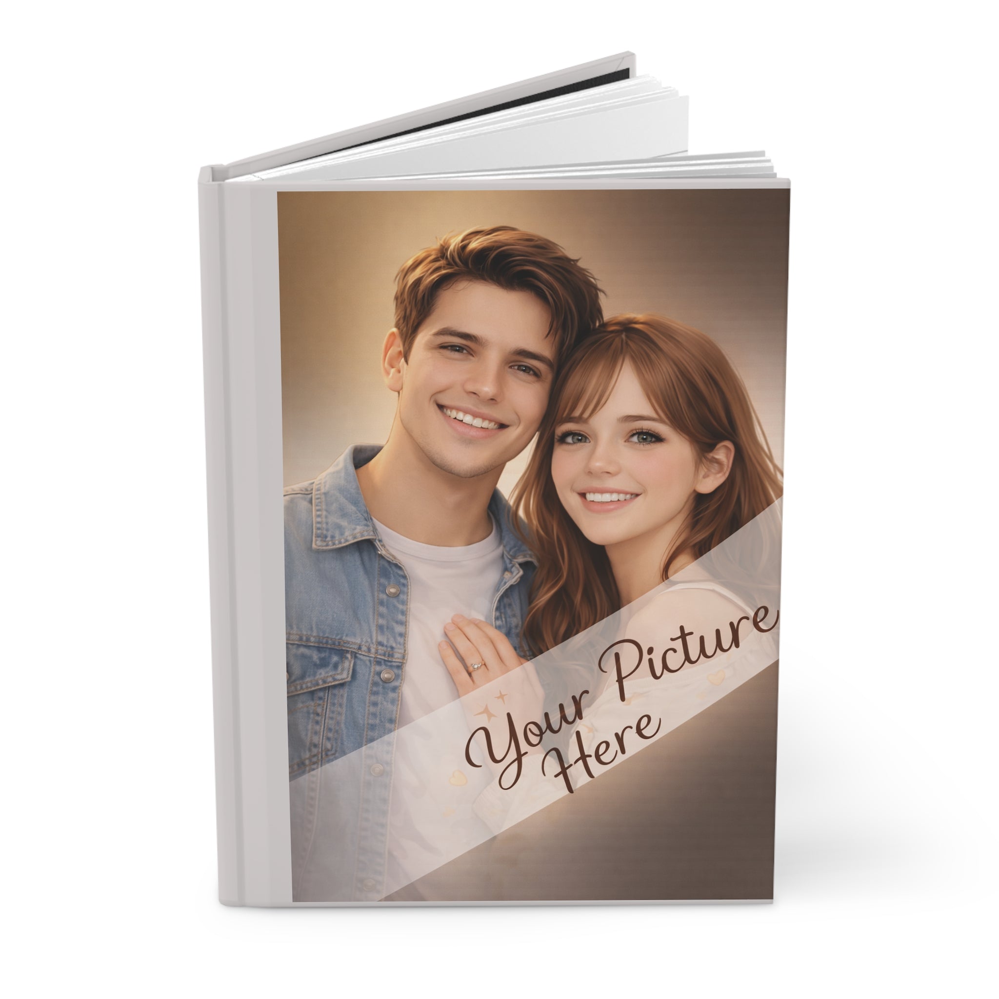 Personalized Photo Hardcover Journal — Custom 'Your Picture Here' Keepsake