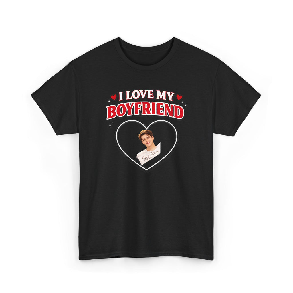 Valentine Day Gift - Unisex Heavy Cotton Tee - Add your own picture.