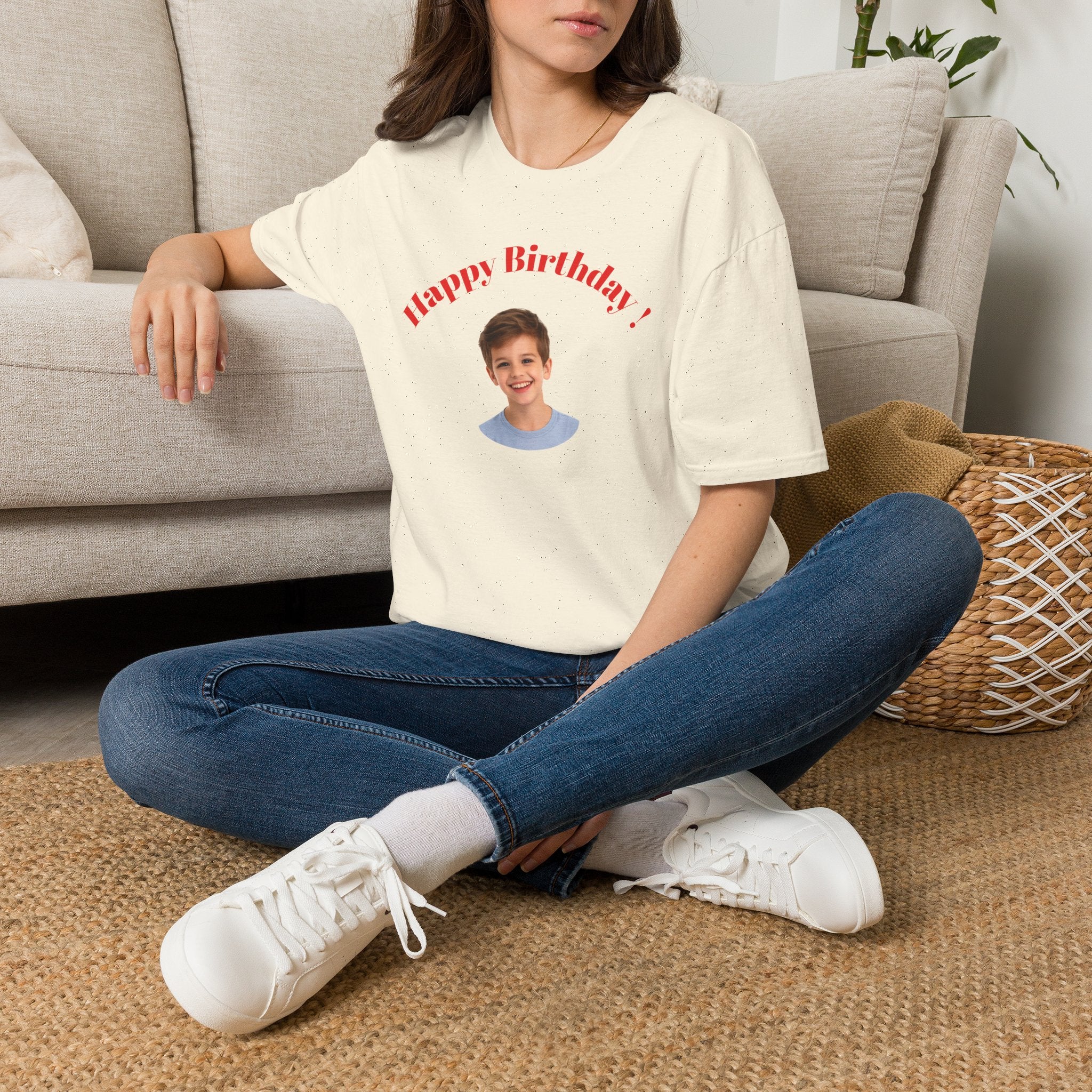 Happy Birthday Photo Tee — Personalized Birthday Shirt for Kids