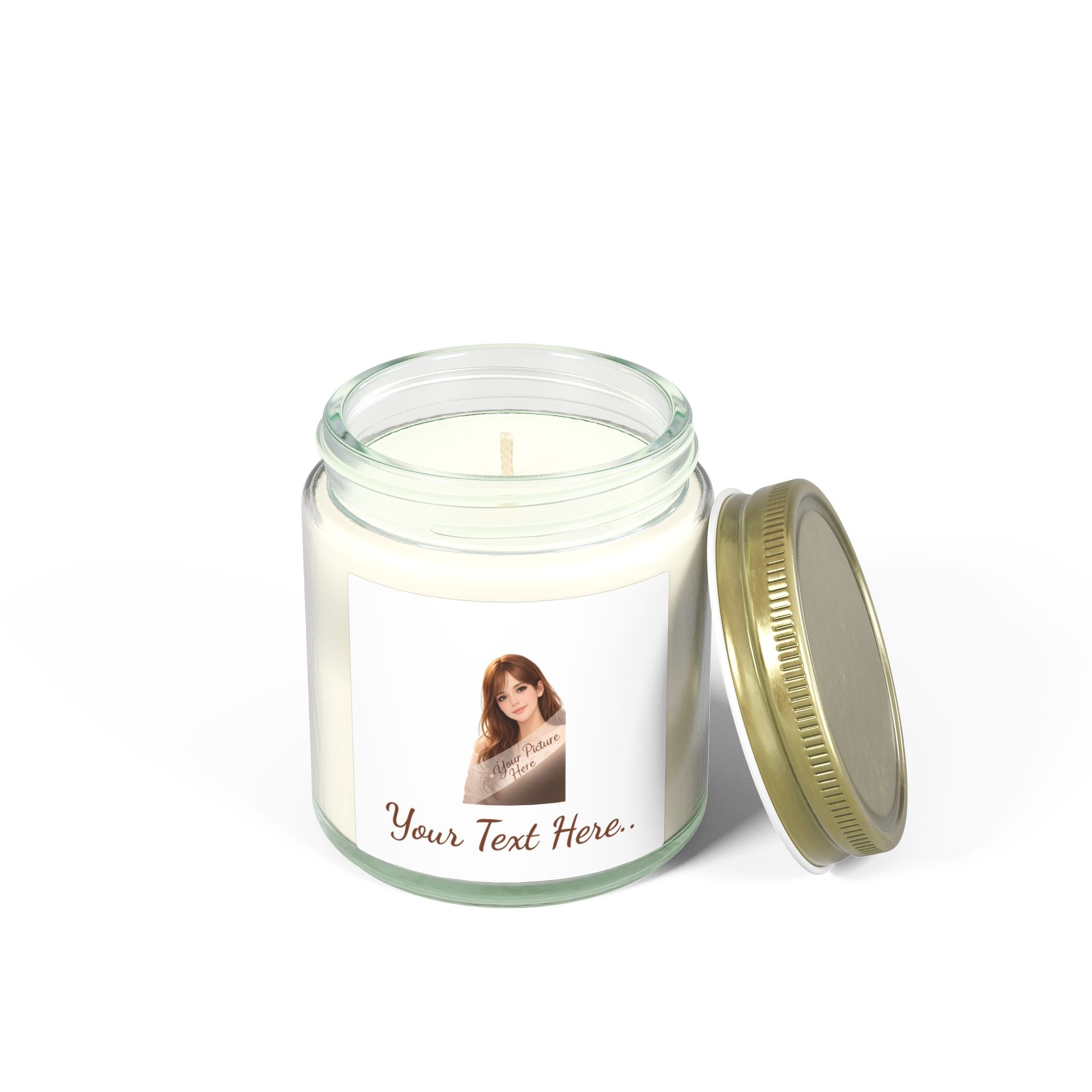 Santa Portrait Scented Candle — Coconut Apricot (4oz & 9oz)
