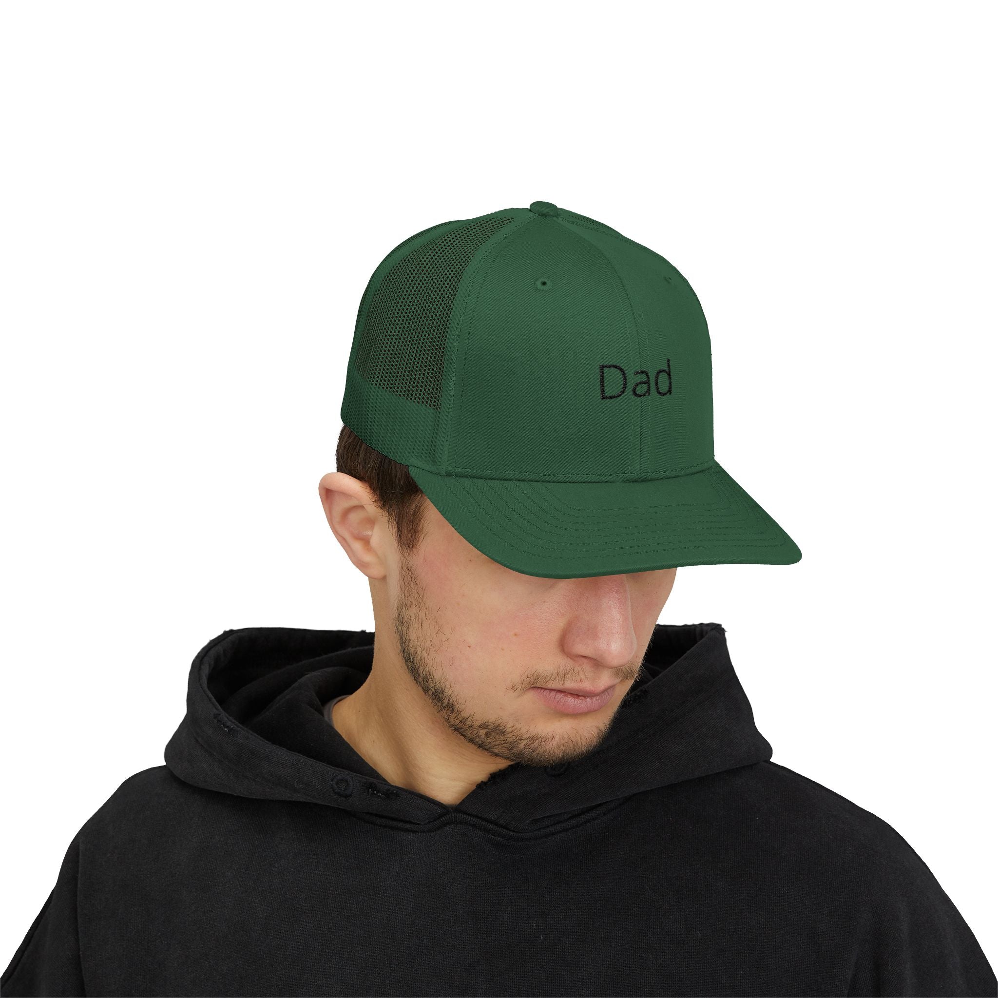 Mom Snapback Trucker Cap — Minimal Embroidered Mom Hat, Mother’s Day Gift
