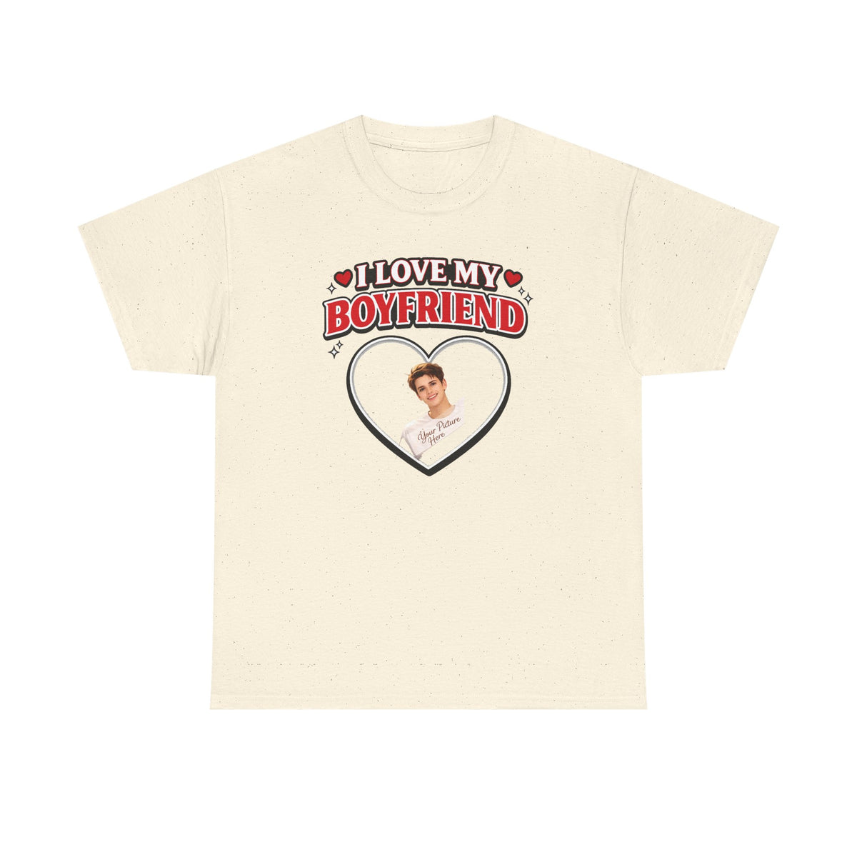 Custom Valentine Photo Tee — Personalized Couple Picture Shirt Gift