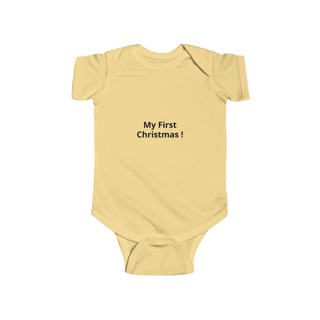 My First Christmas! Infant Bodysuit – Baby First Christmas Onesie