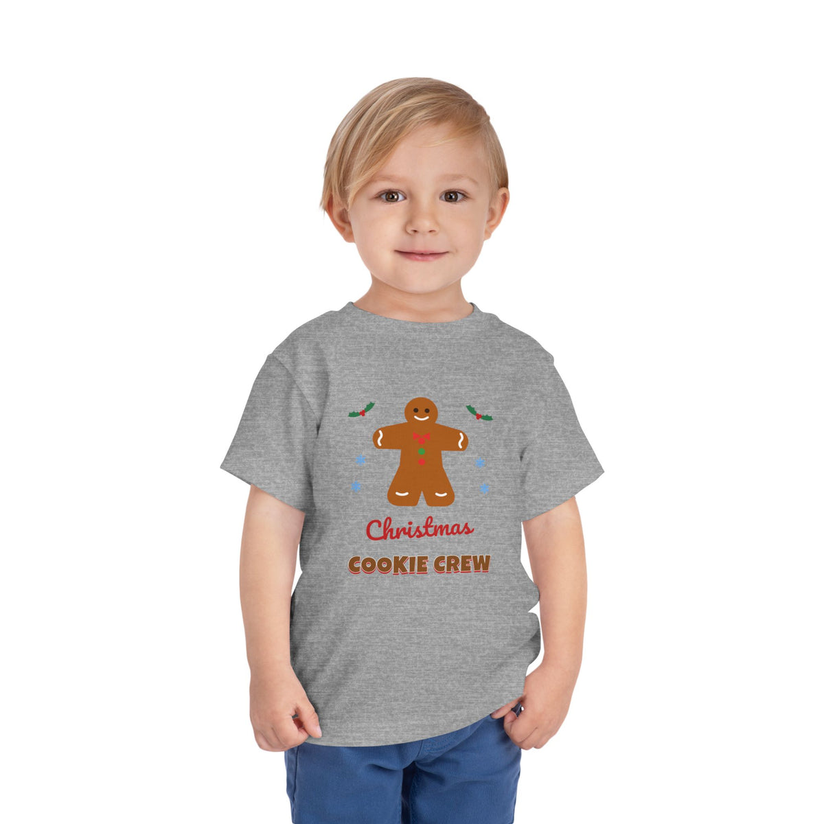 Christmas Cookie Crew Toddler Tee — Gingerbread Holiday Kids T-Shirt
