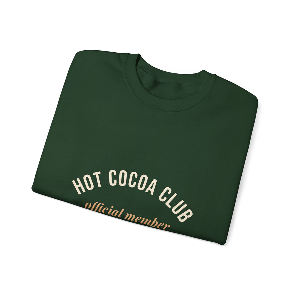 Hot Cocoa Club Sweatshirt — Cozy Christmas Crewneck