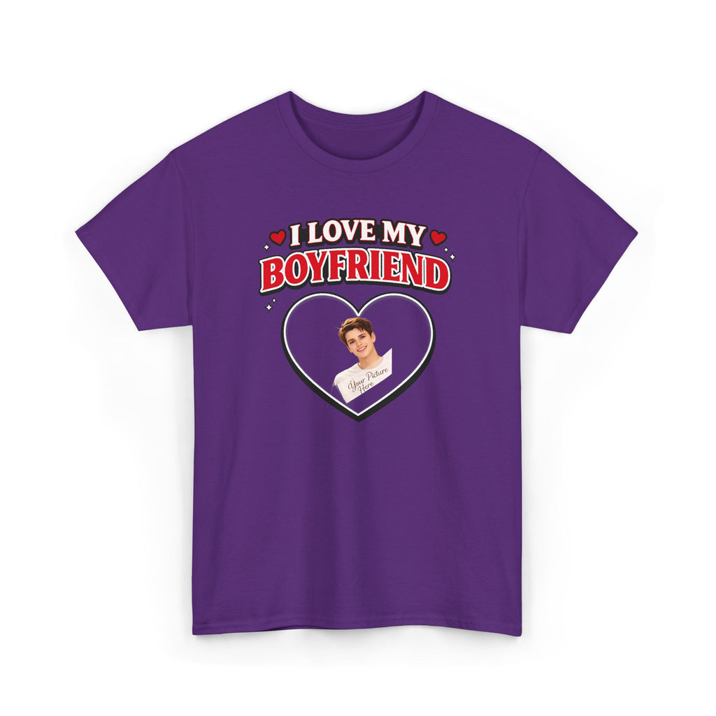 Valentine Day Gift - Unisex Heavy Cotton Tee - Add your own picture.