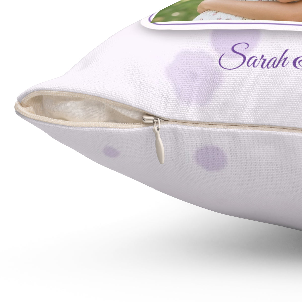 Sisters by Heart Personalized Photo Pillow – Custom Best Friend Gift