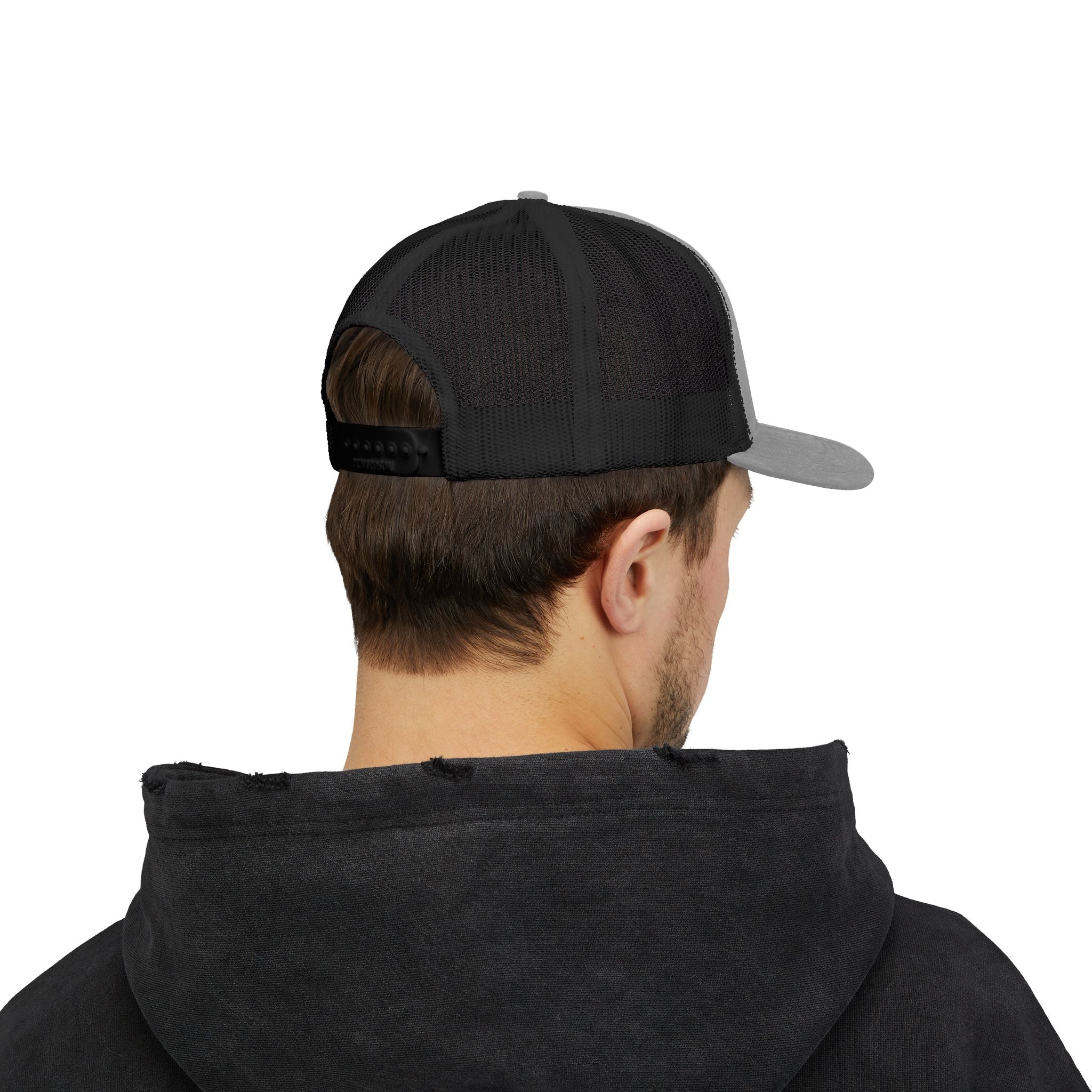 Mom Snapback Trucker Cap — Minimal Embroidered Mom Hat, Mother’s Day Gift