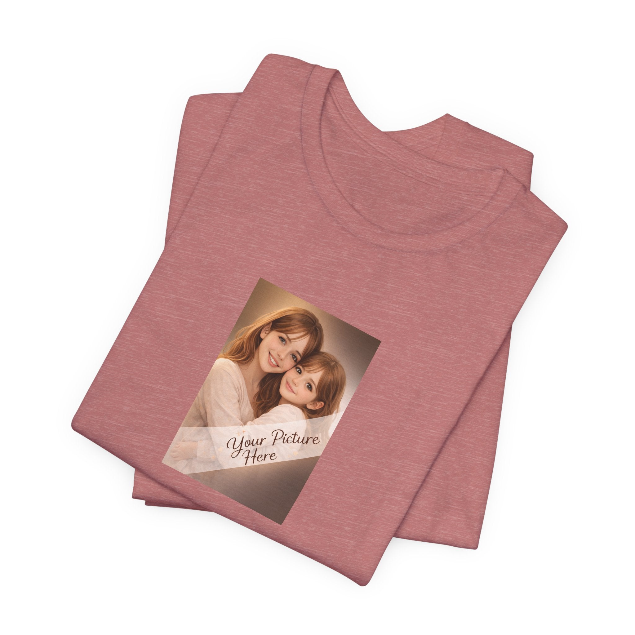 Our First Mother's Day Photo Tee — Personalized Floral Mother's Day T-Shirt