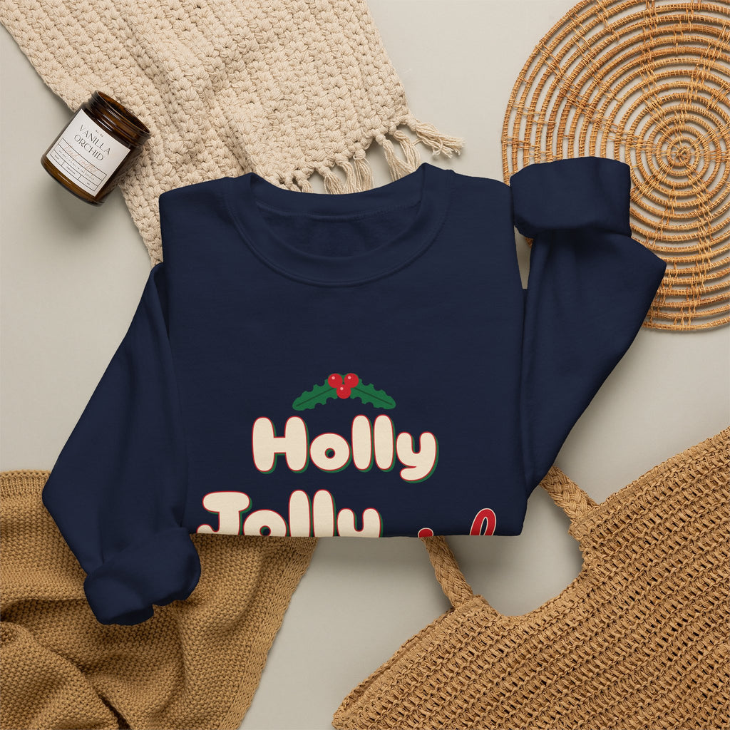 Holly Jolly-ish Sweatshirt — Funny Retro Christmas Crewneck