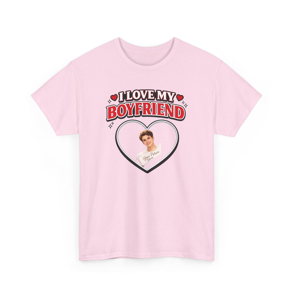 Custom Valentine Photo Tee — Personalized Couple Picture Shirt Gift