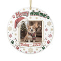 Custom Pet Photo Christmas Ornament – Merry Woofmas Personalized Dog & Cat Keepsake