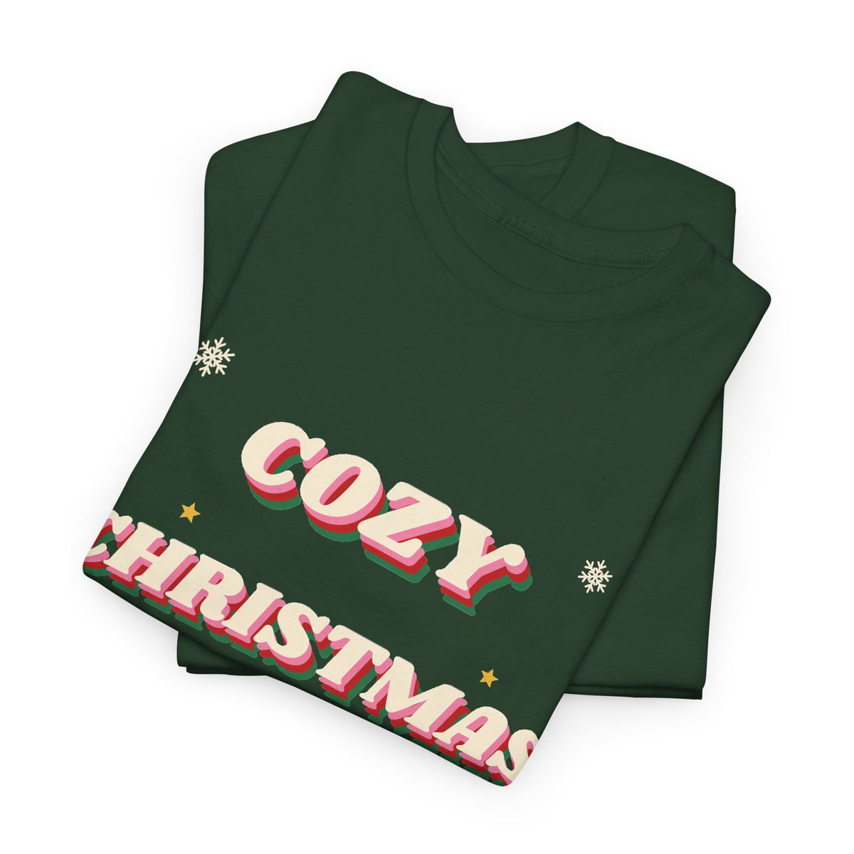Cozy Christmas Vibes Tee — Retro 70s Groovy Holiday T-Shirt