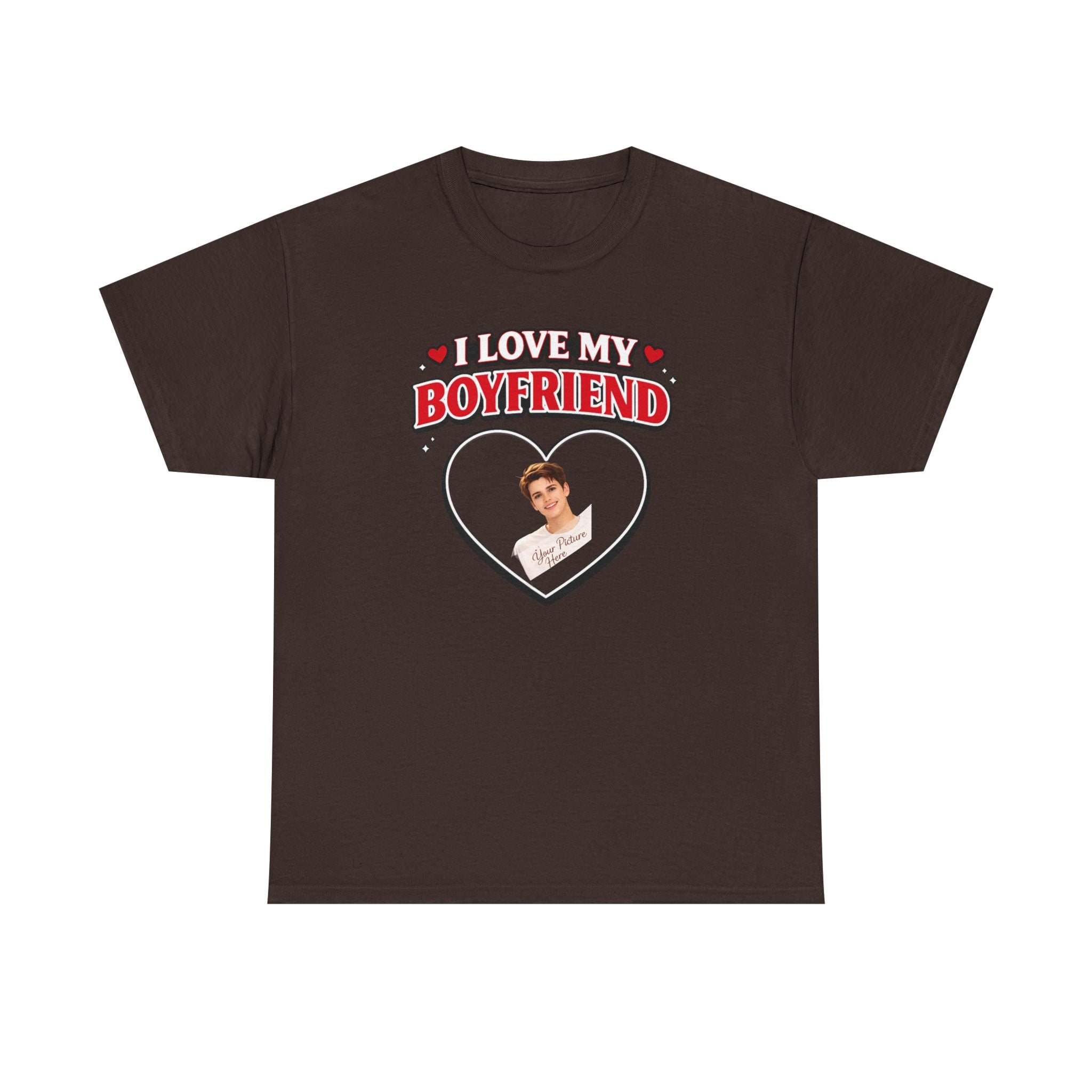 Valentine Day Gift - Unisex Heavy Cotton Tee - Add your own picture.