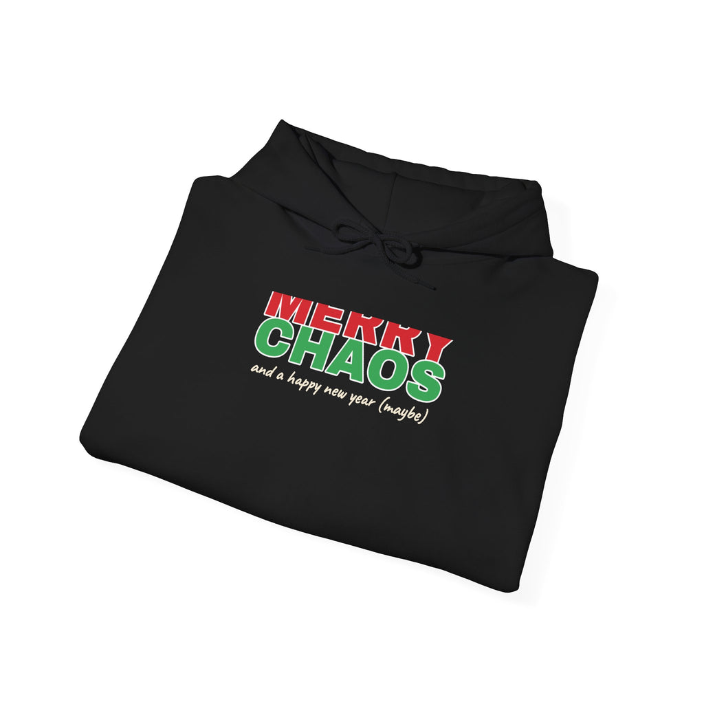 Merry Chaos Hoodie — Funny Christmas Hooded Sweatshirt