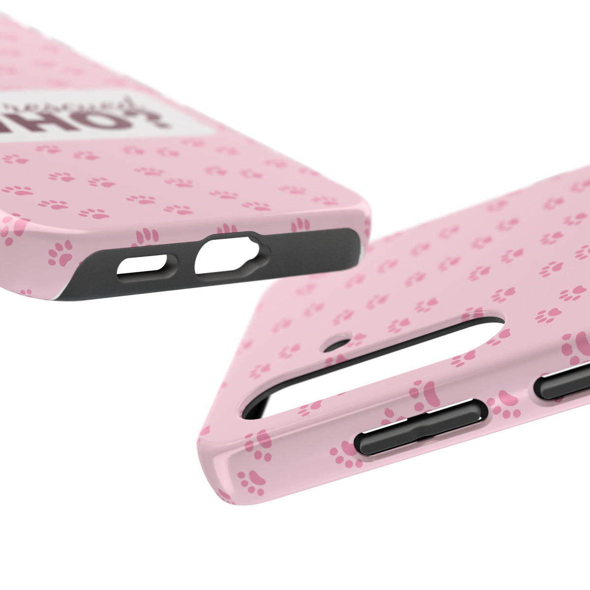 Who Rescued Who Phone Case — Funny Dog Mom Tough Case