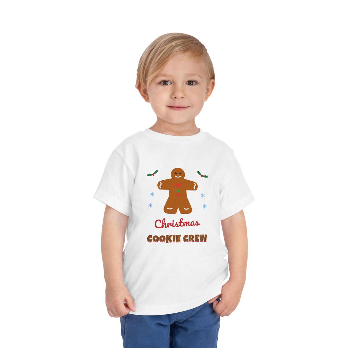 Christmas Cookie Crew Toddler Tee — Gingerbread Holiday Kids T-Shirt