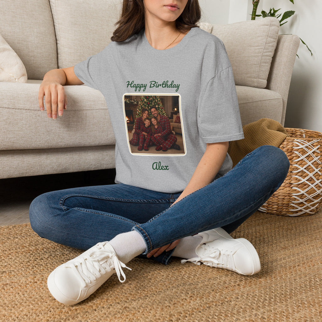 Happy Birthday Photo Tee — Personalized Birthday Shirt for Kids
