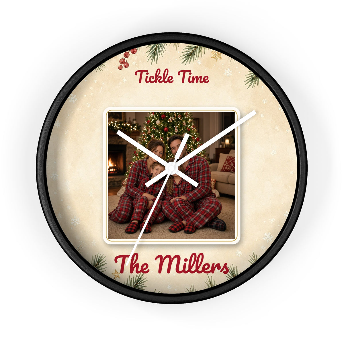 Personalized Photo Wall Clock — Custom Kids Face Clock Gift