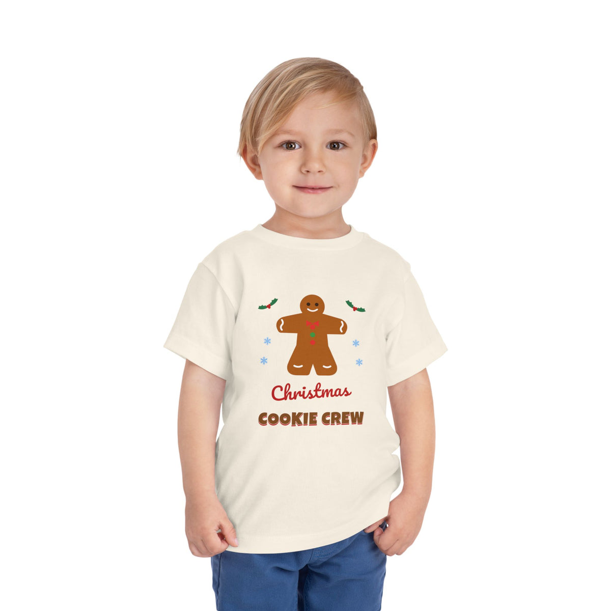 Christmas Cookie Crew Toddler Tee — Gingerbread Holiday Kids T-Shirt